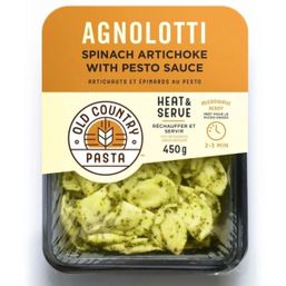 Old Country Pasta Cheese Agnolotti with Pesto