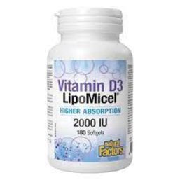Natural Factors LipoMicel Vit D 2000IU