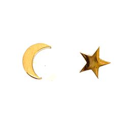 Royce and Oak Moon and Star Earrings Gold