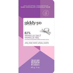 Giddy Yoyo Chocolate Bar - Vanilla Salt 82%