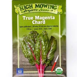 High Mowing Organic Seeds Seeds - Chard, True Magenta