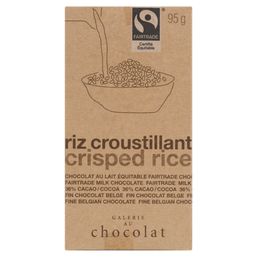 Galerie Au Chocolat Milk Chocolate Bar Crisped Rice Bar