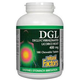 Natural Factors DGL Deglycyrrhizinated Licorice Root 400 mg