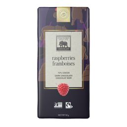 Endangered Species Chocolate Bar - Dark Chocolate with Raspberries