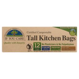 If You Care Certified Compostable Tall Kitchen Bags - 49.2 L - 13GAL