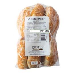 Rustic Sourdough Bakery Cheese Kaiser Buns