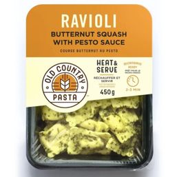 Old Country Pasta Butternut Squash Ravioli with Pesto Sauce
