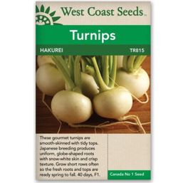 West Coast Seeds Seeds - Hakurei F1 Turnip