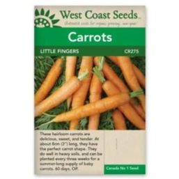 West Coast Seeds Seeds - Carrots, Little Fingers
