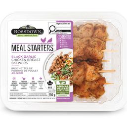 Rossdown Farms & Natural Foods Black Garlic - Chicken Skewers Boneless Skinless