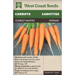 West Coast Seeds Seeds - Carrots, Scarlet Nantes