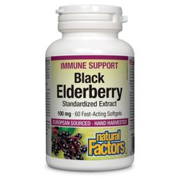 Natural Factors Black Elderberry - 100 mg