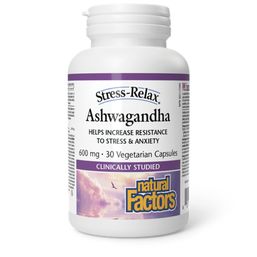 Natural Factors Stress Relax Ashwagandha 600 mg