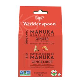 Wedderspoon Manuka Honey Drops - Ginger
