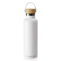Santevia Stainless Steel Bottle White 750ml