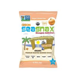 SeaSnax Premium Roasted Seaweed Snack - Onion