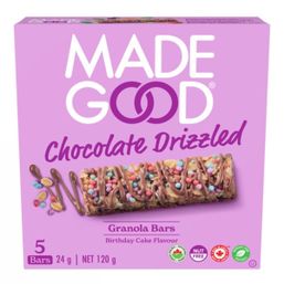 Made Good Chocolate Drizzled - Granola Bars - Birthday Cake Flavour Org Pack
