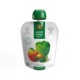 Love Child Organics Organic Puree - Apples Spinach Kiwi Broccoli 6+ months