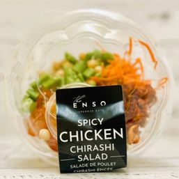 ENSO JAPANESE EATS INC. Spicy Chicken Chirashi Salad