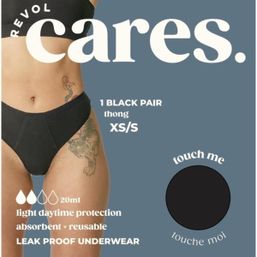 Revol Cares Thong Black XS/S