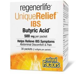 Natural Factors Regenerlife Unique IBS Relief Butyric Acid 500mg