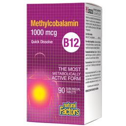 Natural Factors B12 Methylcobalamin - 1,000 mcg