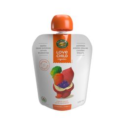 Love Child Organics Organic Puree - Apples Sweet Potatoes Carrots Blueberries 6+ months