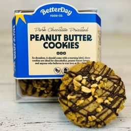 BetterDay Food Co. Chocolate Drizzle Peanut Butter Cookies