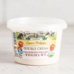 Vital Green Farms Double Cream Strawberry Yogurt Org