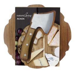Natural Living Alpine Cheese Board w Chopper