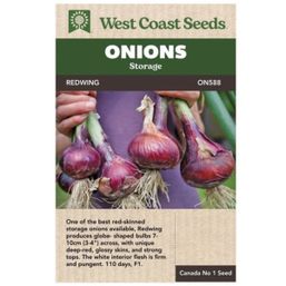 West Coast Seeds Seeds - Onions, Storage, Redwing