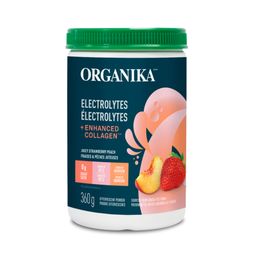 Organika Enhanced Collagen Electrolytes - Strawberry Peach