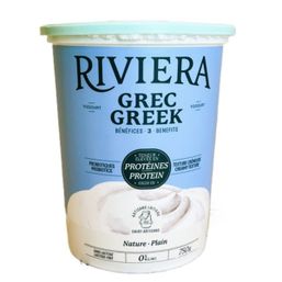 Maison Riviera Greek Less Sugar 0% MF Yogurt Plain