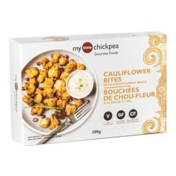 My Little Chickpea Cauliflower Bites With Garlic Sauce
