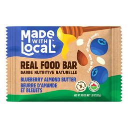 Made With Local Blueberry Almond Butter Bar Organic