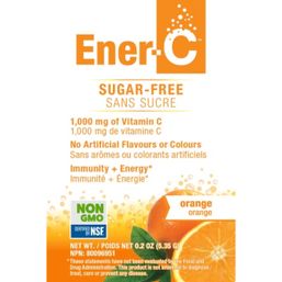 Ener-Life Vitamin C Effervescent Powdered Drink Mix Sugar-Free - Orange 1,000 mg