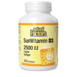 Natural Factors Vitamin D3 2500IU