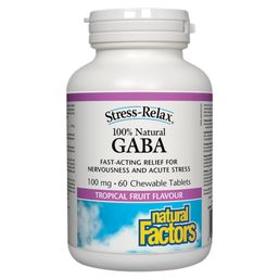 Natural Factors Stress-Relax 100% Natural GABA - 100 mg