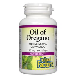 Natural Factors Oil Of Oregano - 180 mg