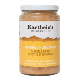 Karthein's Organic Raw Unpasteurized Sauerkraut - Carrots & Ginger