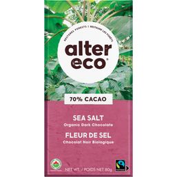 Alter Eco Chocolate Bar - Sea Salt 70% Cacao