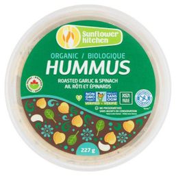 Sunflower Kitchen Hummus - Roast Garlic & Spinach