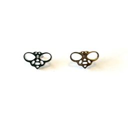 Royce and Oak Bee earrings Silver