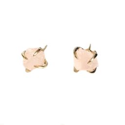 Royce and Oak Pink Quartz Earrings Gold