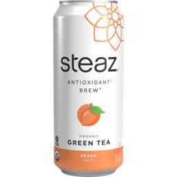 Steaz Green Tea - Antioxidant Brew - Peach Org.