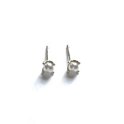 Royce and Oak Pearl Earrings Silver