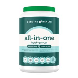 Genuine Health All in One Plant Based Nutritional Shake Natural