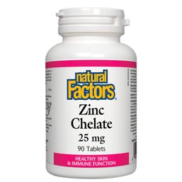 Natural Factors Zinc Chelate - 25 mg