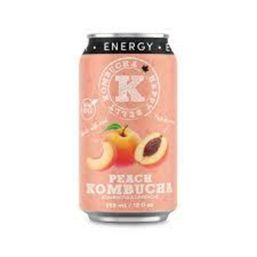 Happy Belly Kombucha Peach Energy Kombucha