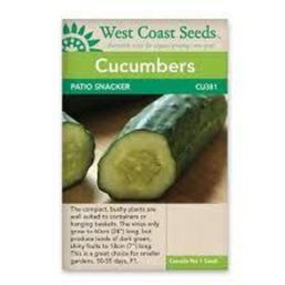 West Coast Seeds Seeds - Cucumber, Patio Snacker